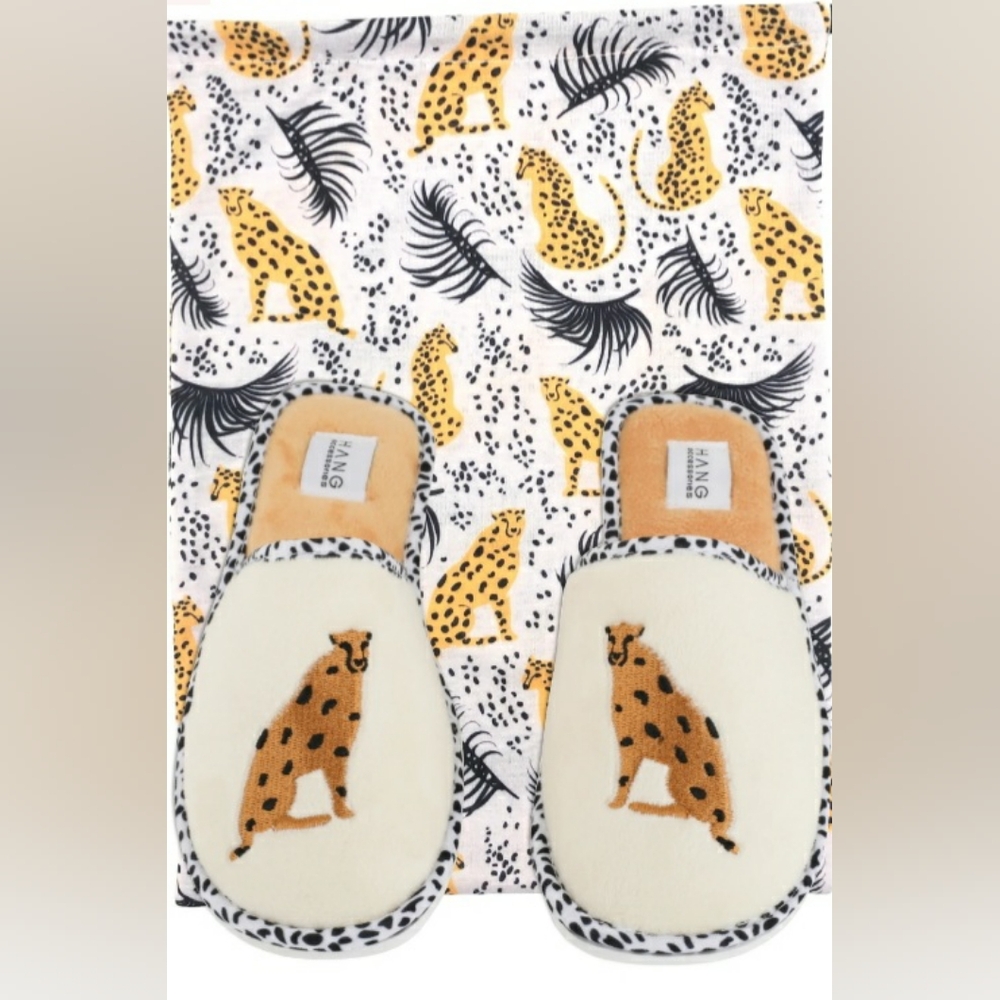 Cheetah Print Slippers